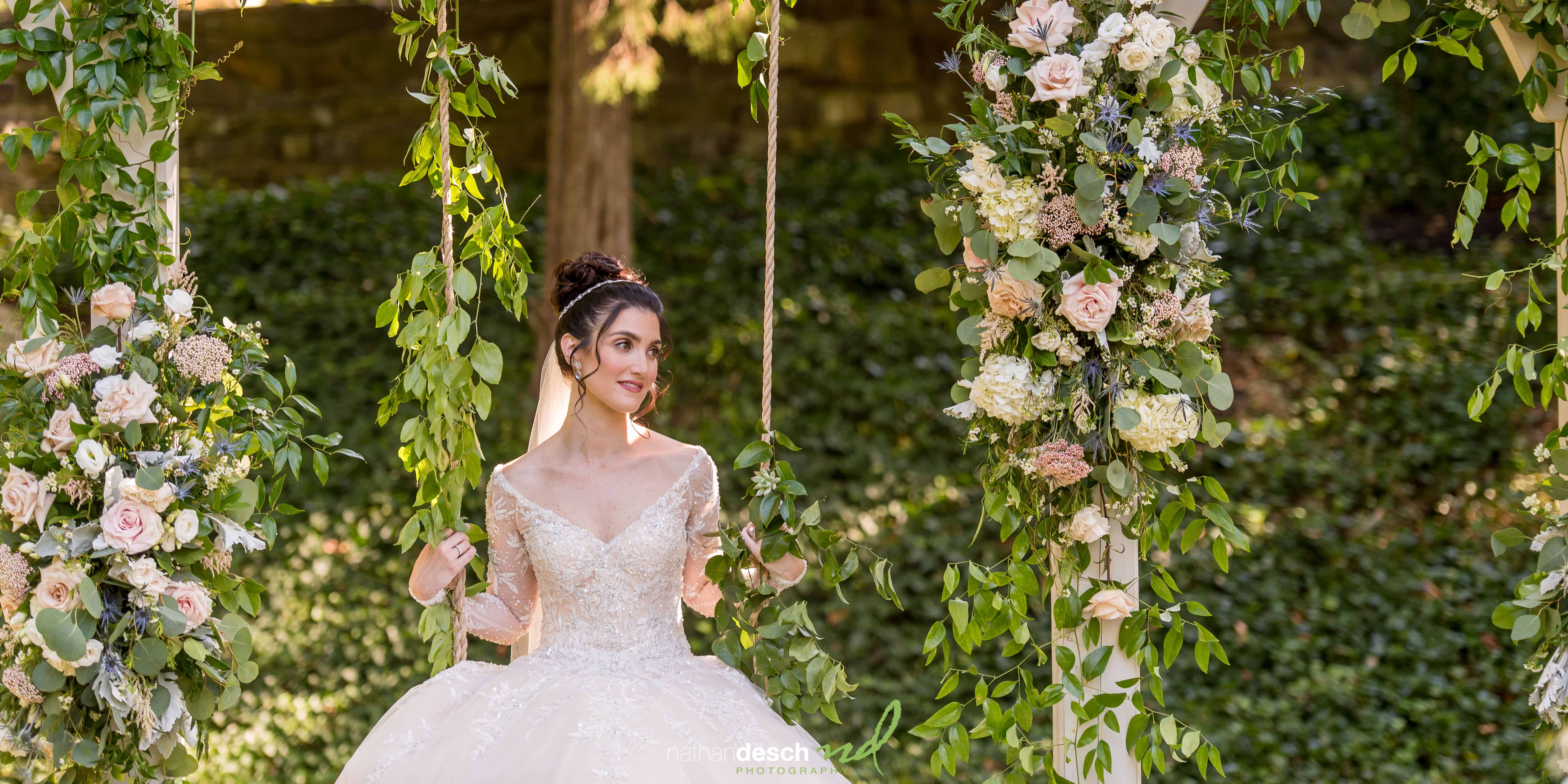 Bride and groom portraits at pomme