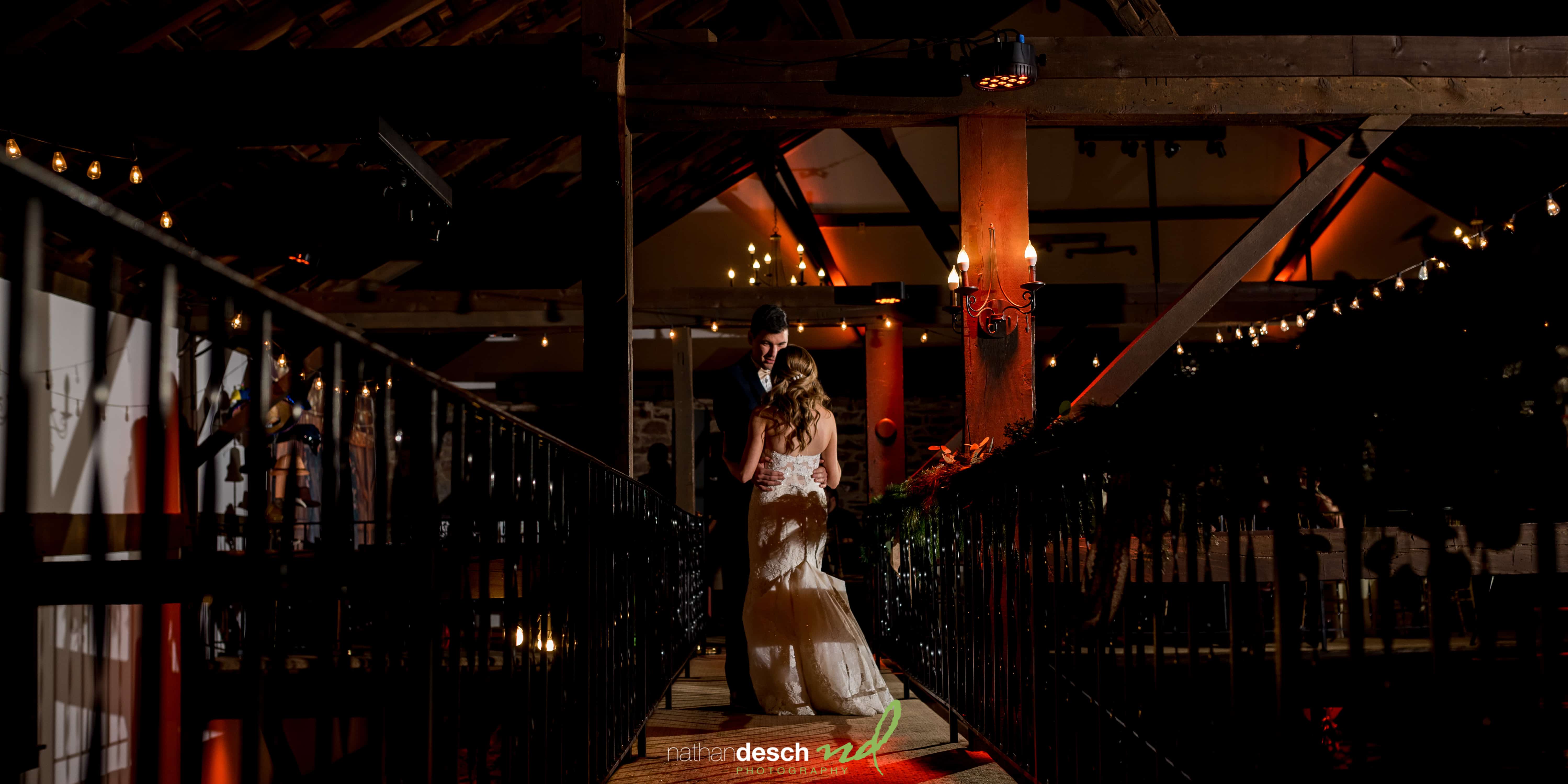 Wedding Pictures at Barn on Bridge