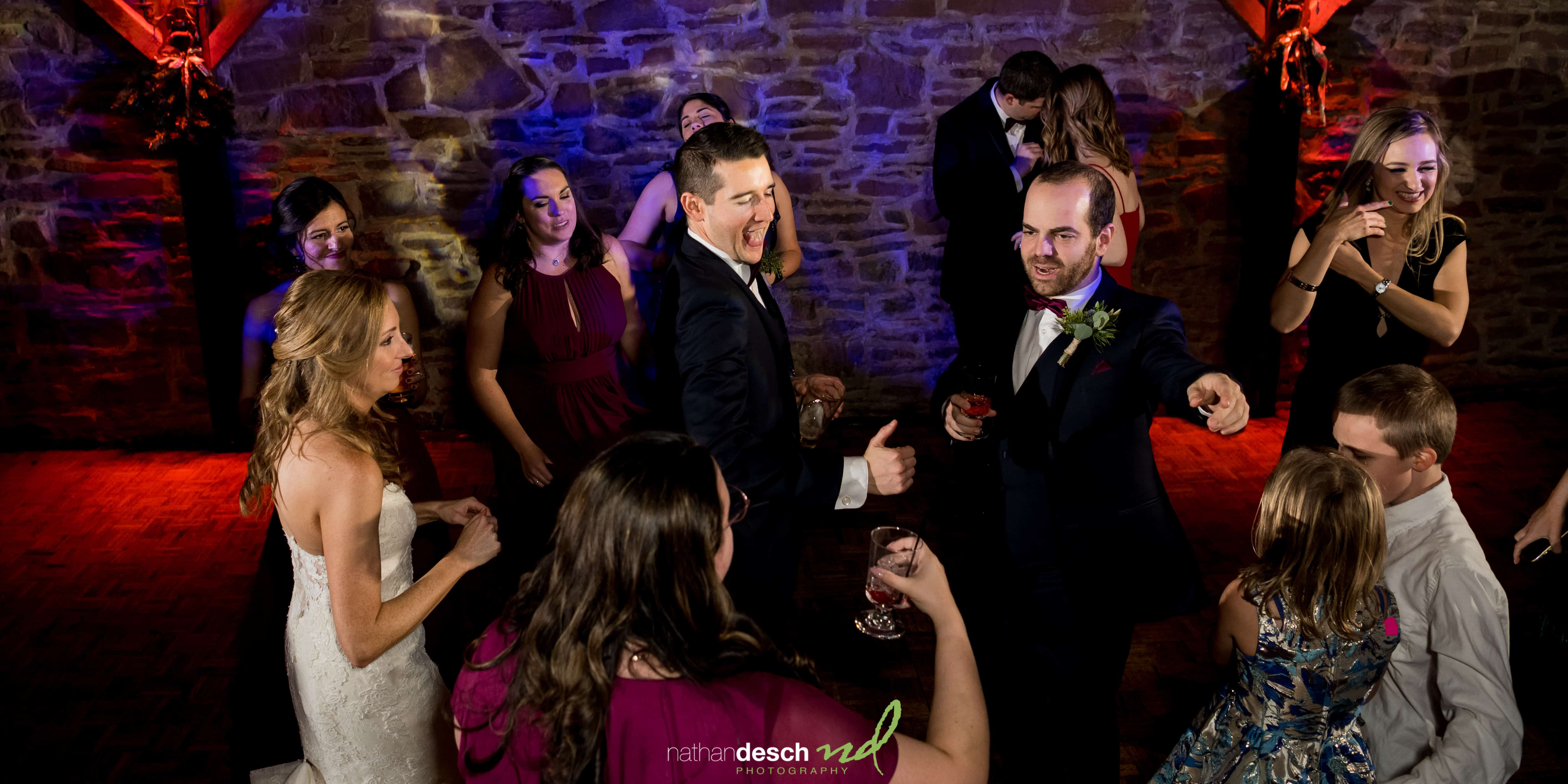 Barn on Bridge Wedding Pictures