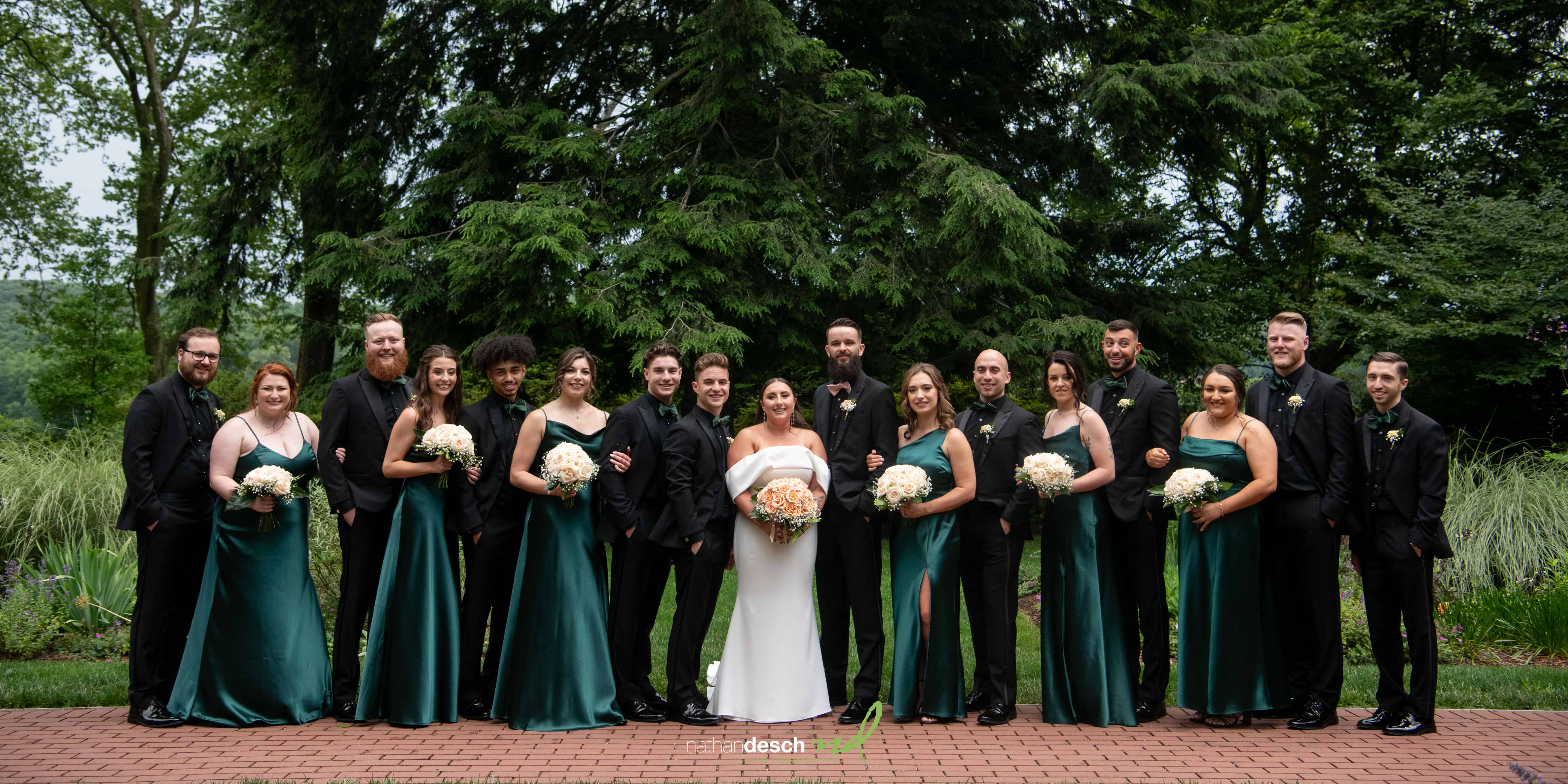 full wedding party at drumore