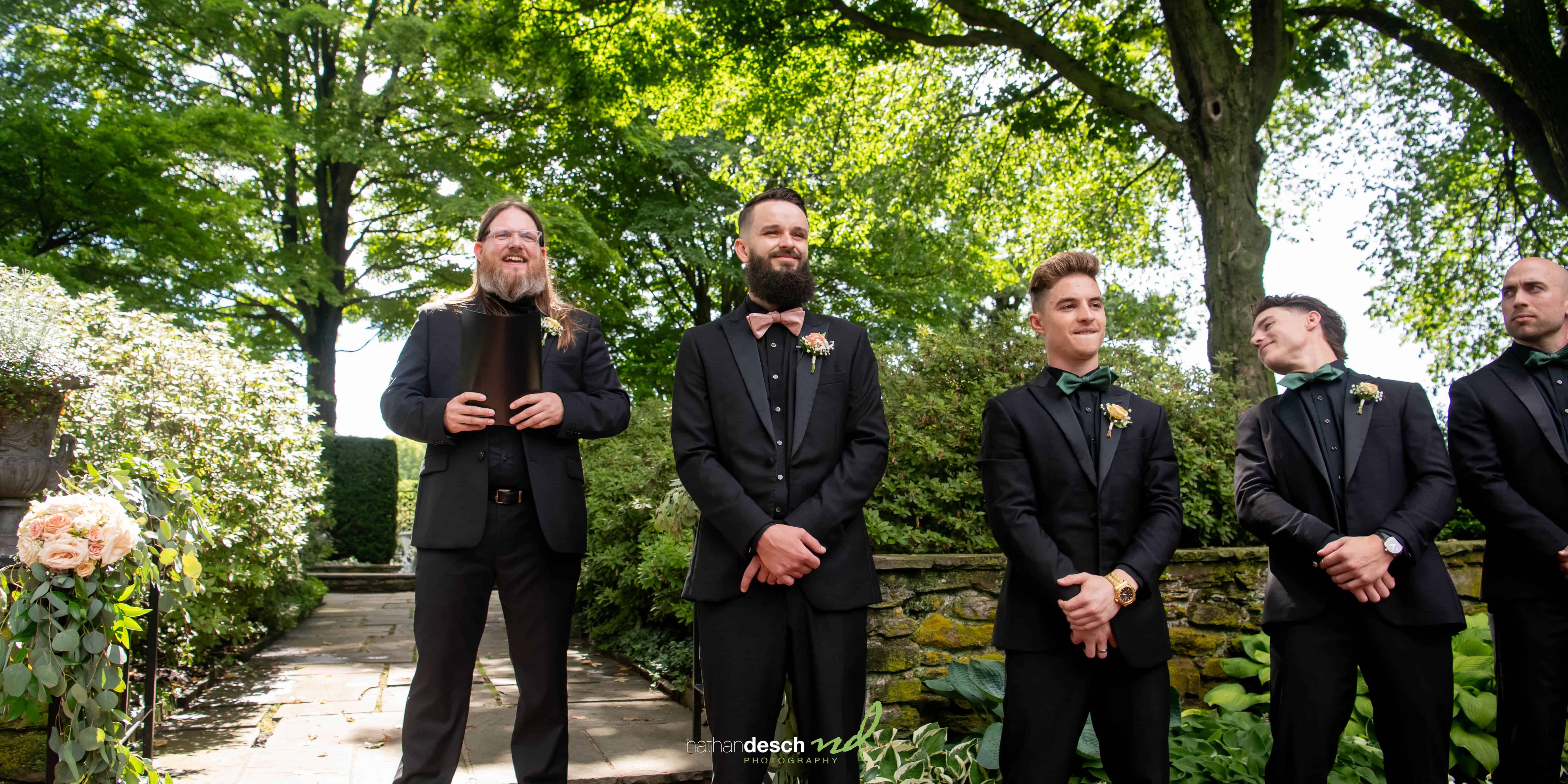 groom waiting for his bride
