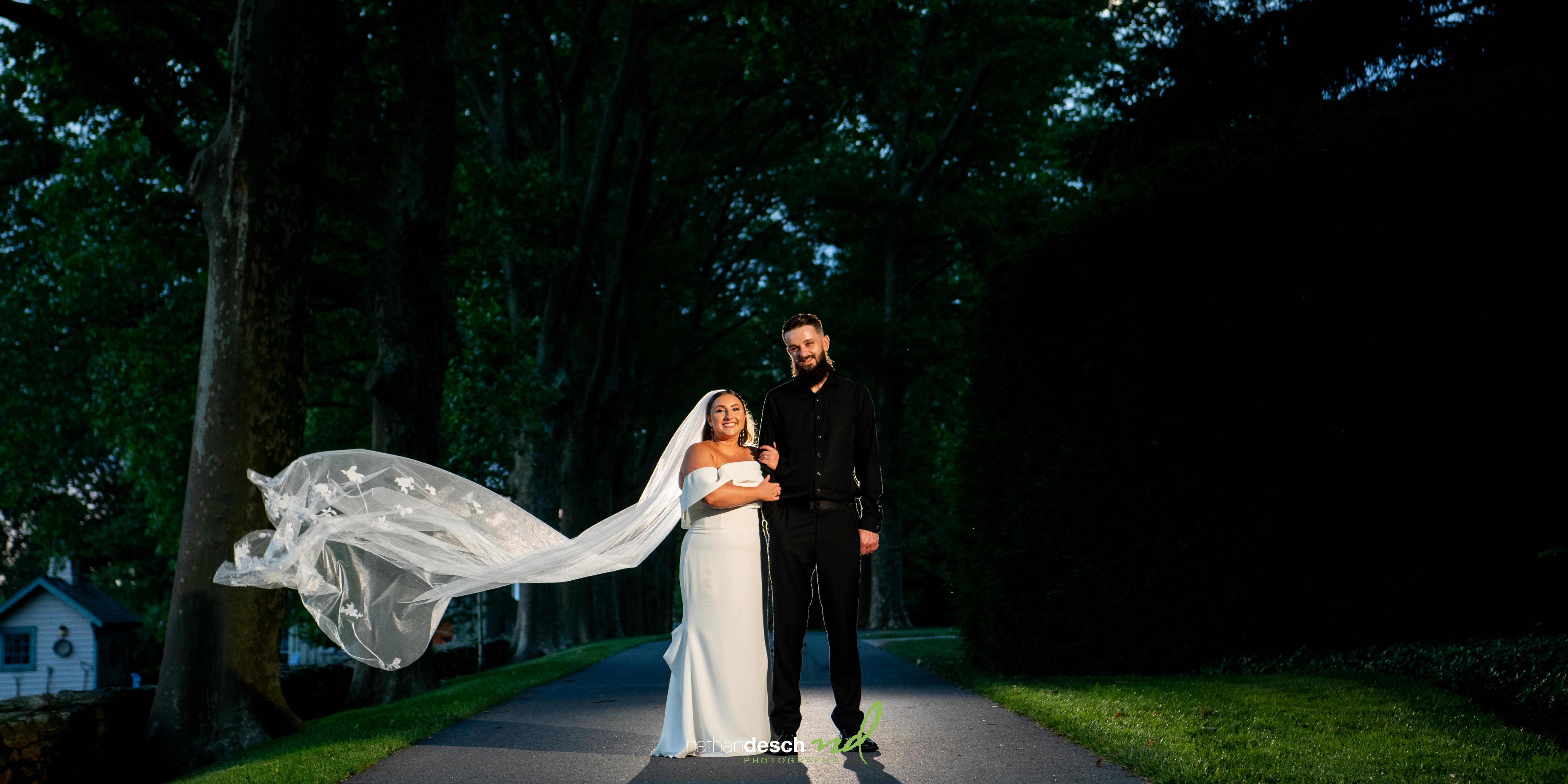 portraits at dusk at Drumore Estate
