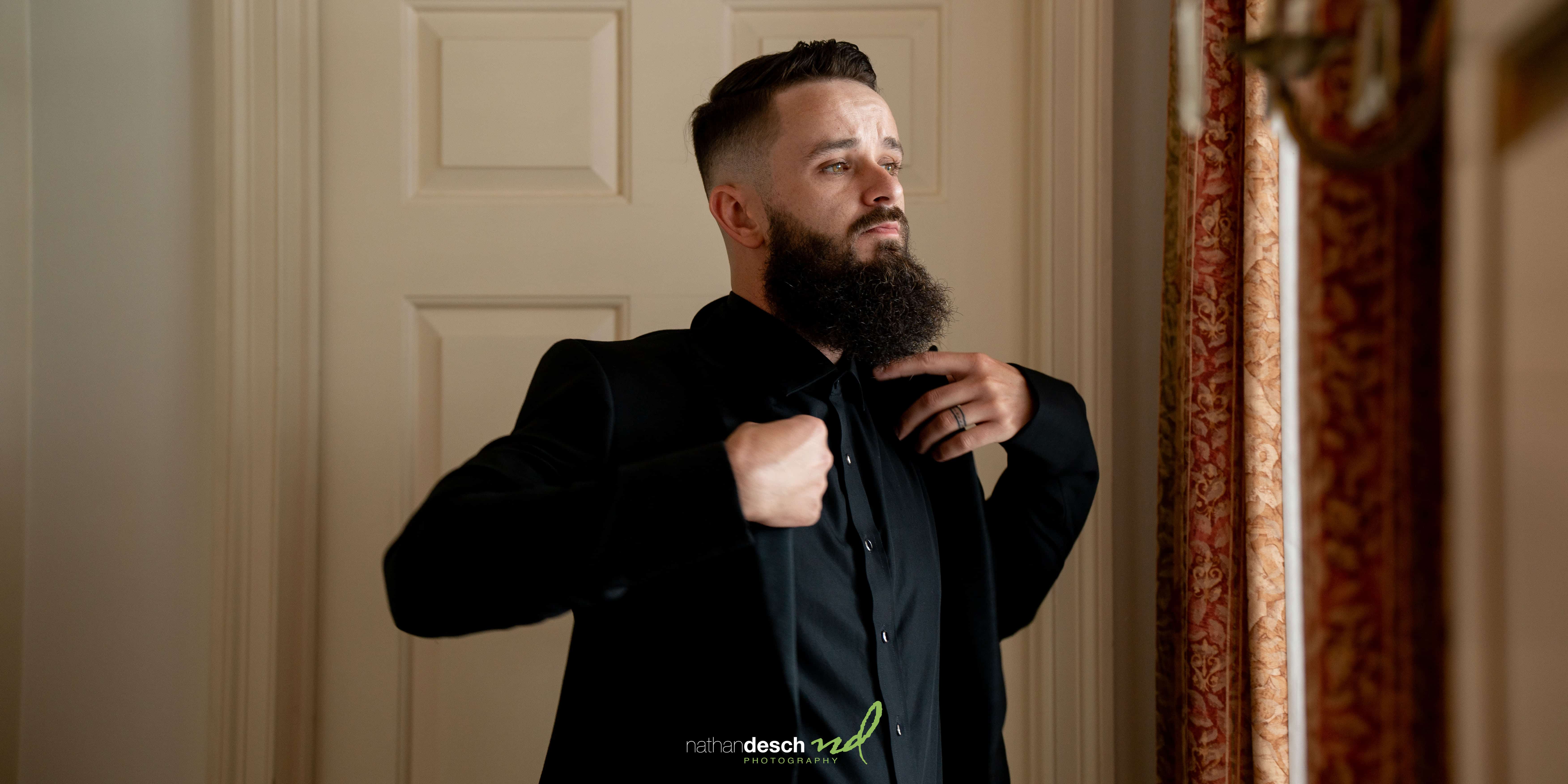 groom getting ready