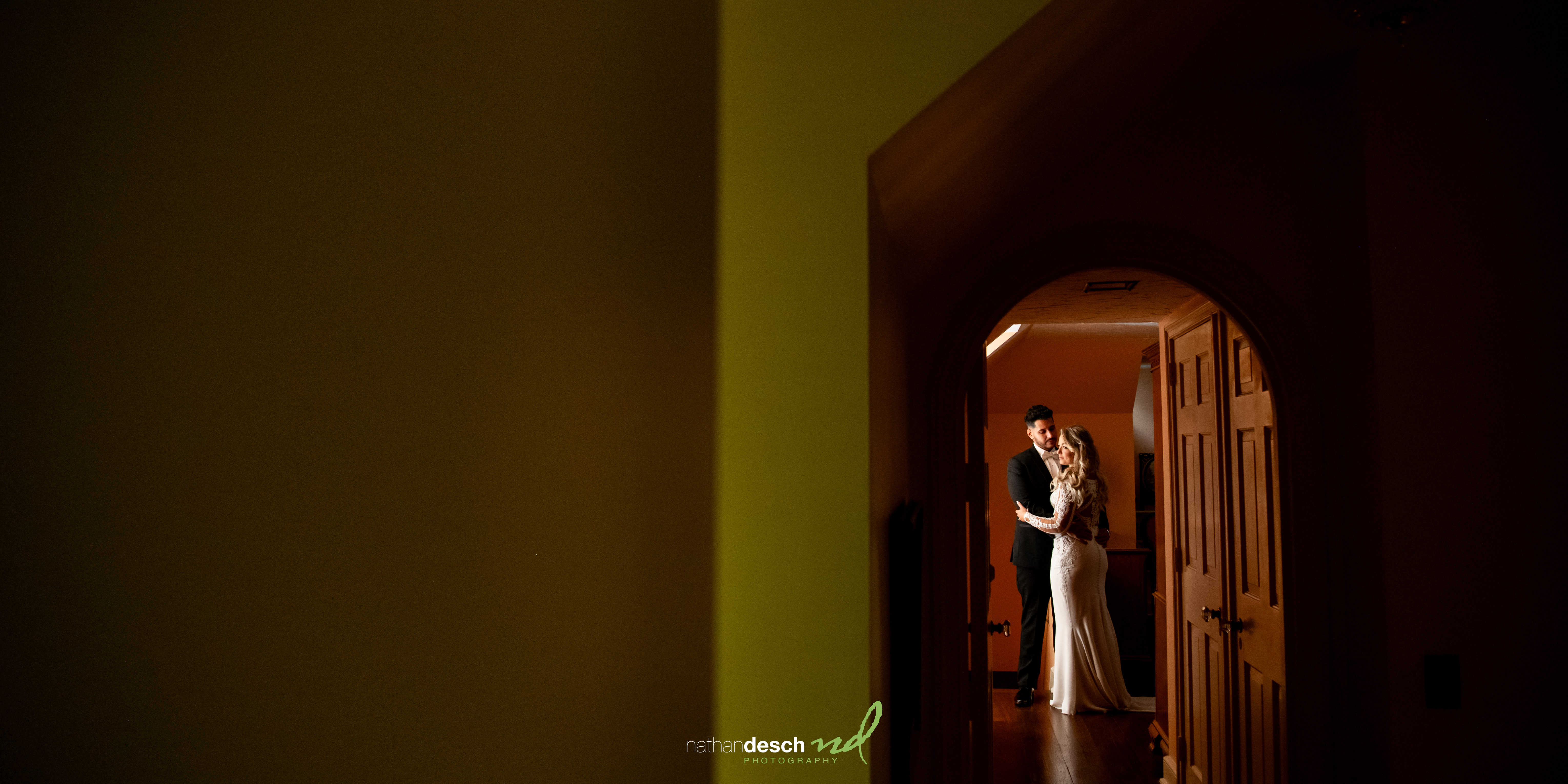 Portraits inside mansion at Drumore Estate