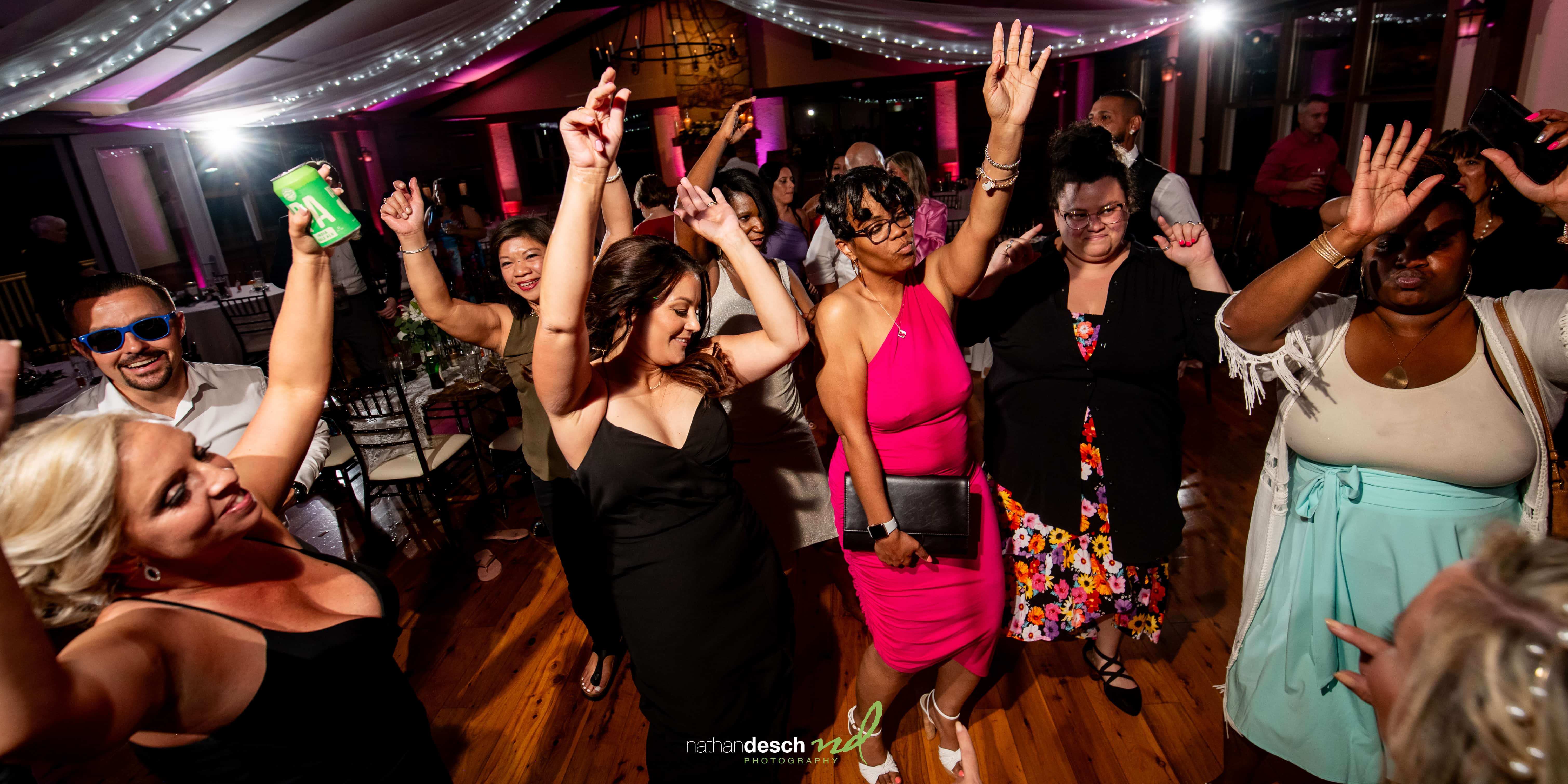 people partying at wedding