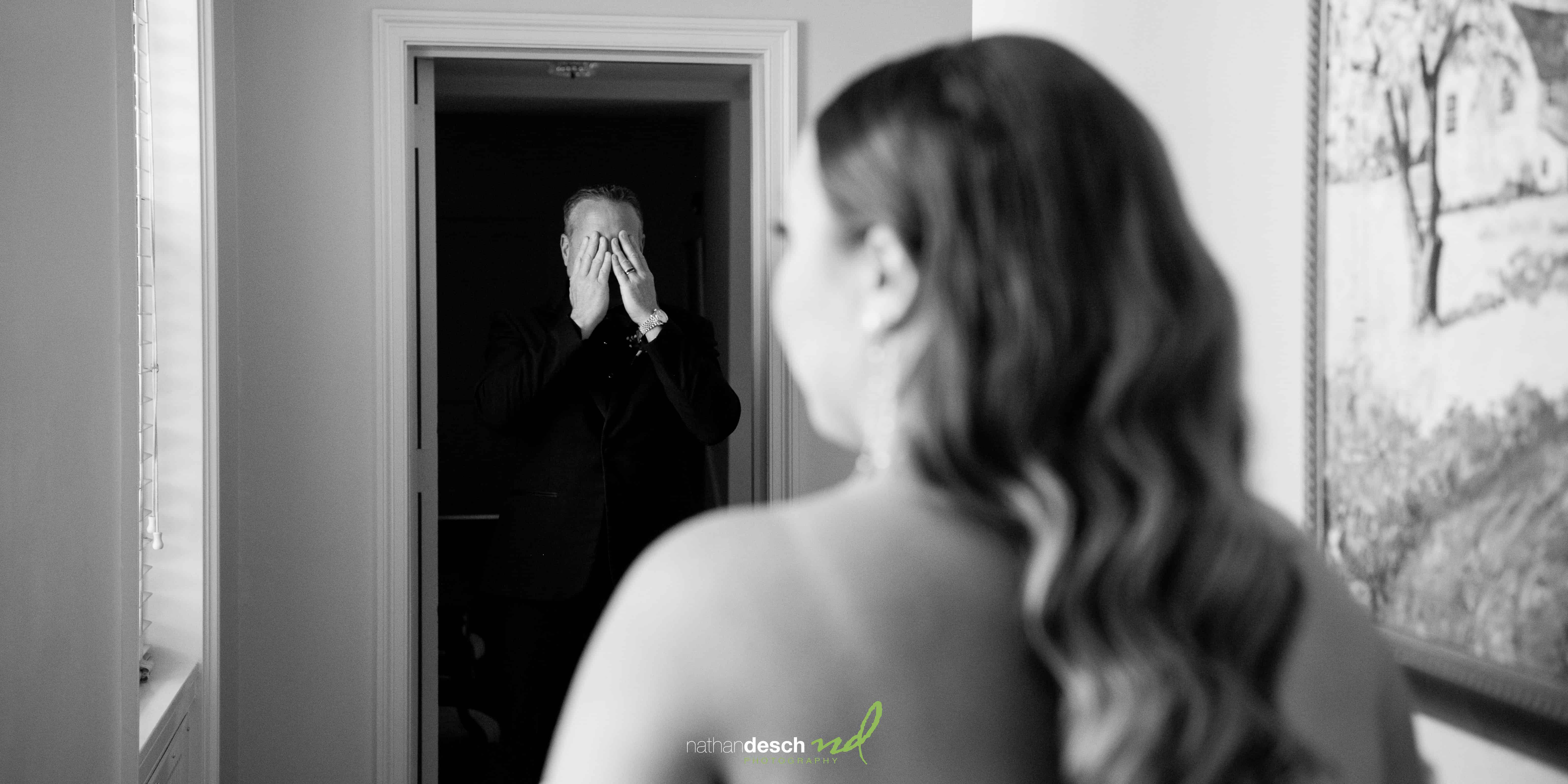 first look at drumore estate between dad and bride