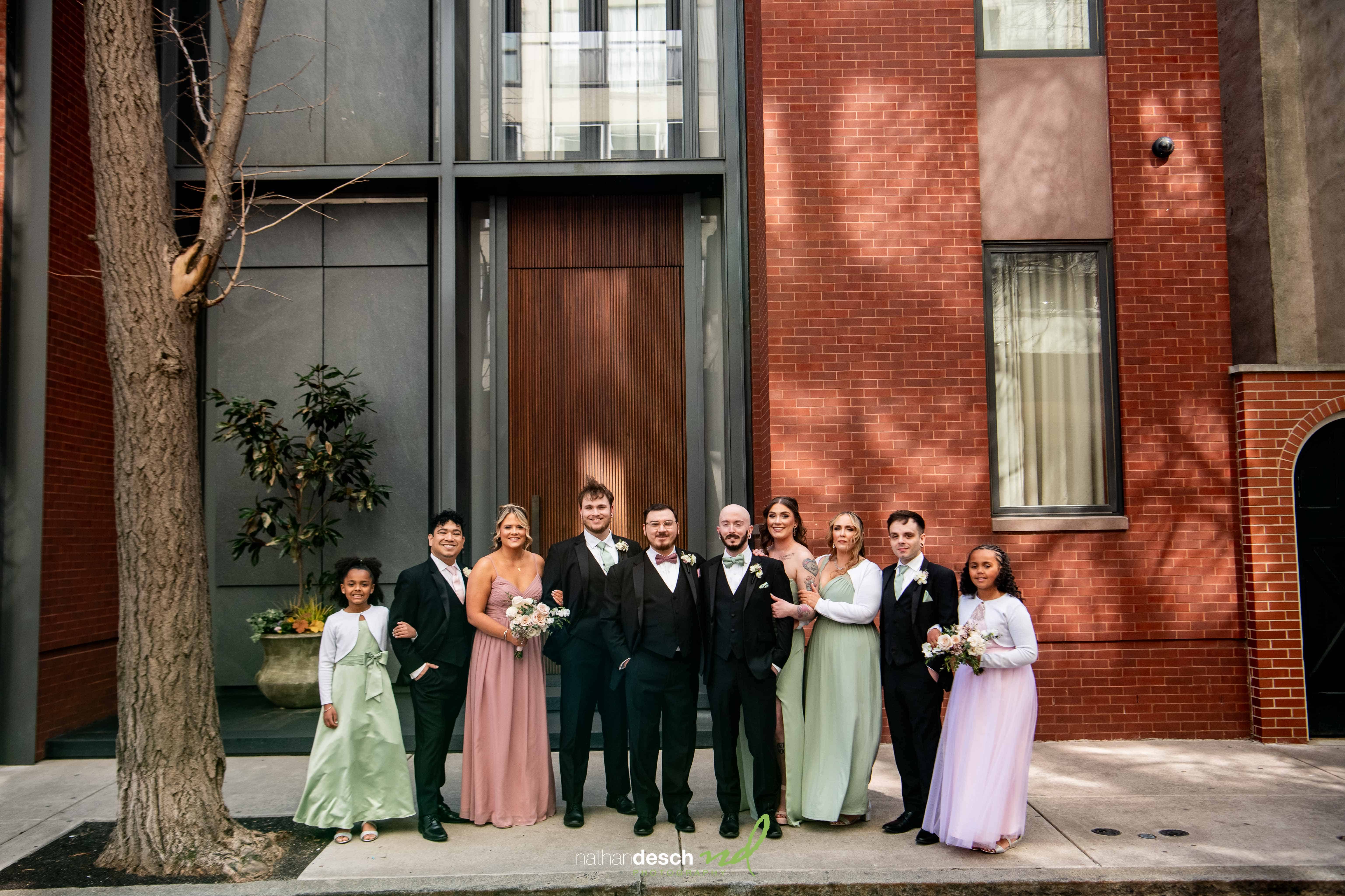 wedding party in philadelphia
