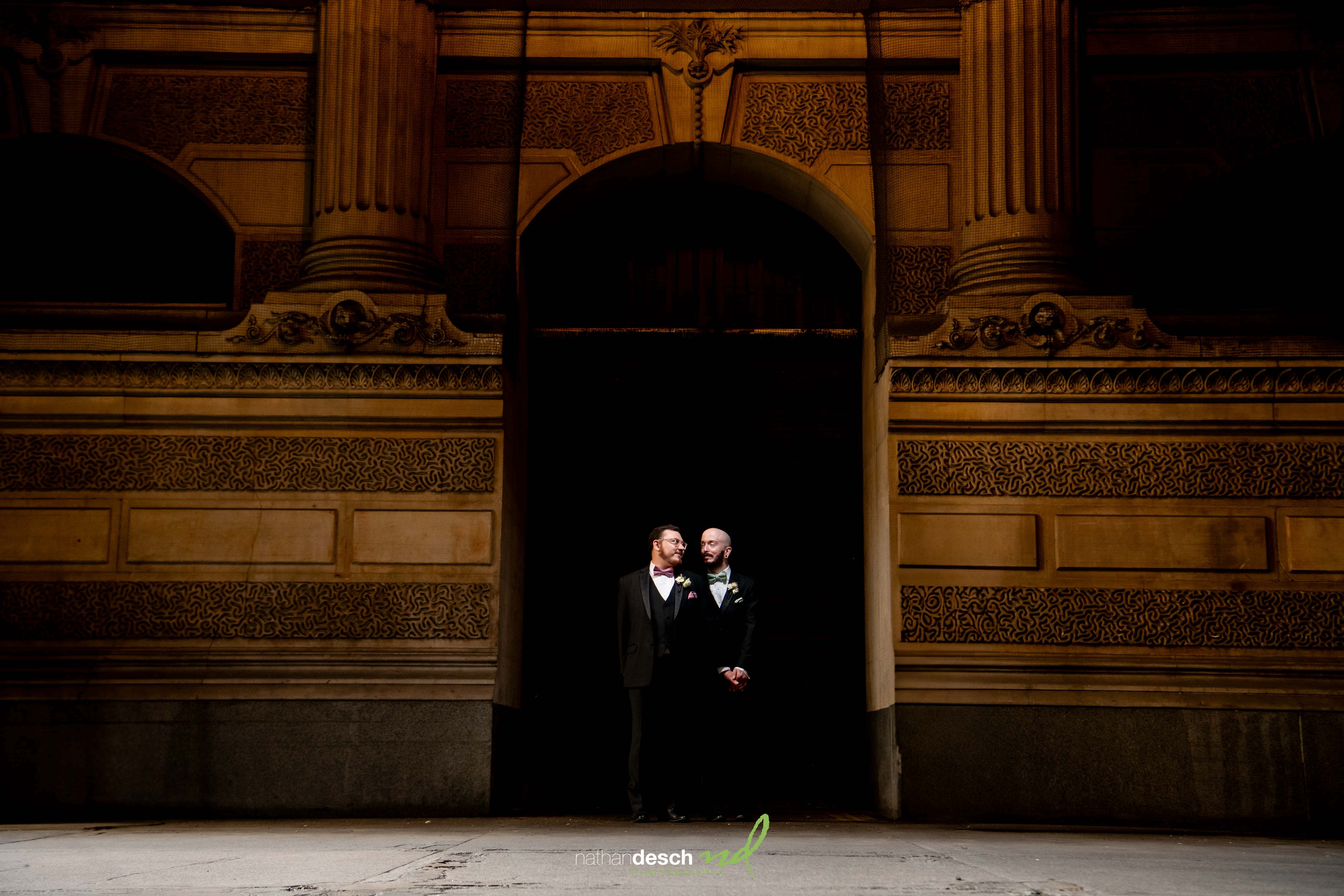 Grooms Portrait at city hall