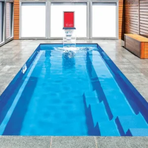 Northern Colorado Pools’ Esprit pool gives a calm, welcoming setting for relaxing or swimming indoors during any season.