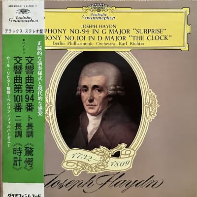 Joseph Haydn - Berlin Philharmonic Orchestra, Karl Richter ‎– Symphony No. 94 In G Major "Surprise" & Symphony No. 101 In D Major "The Clock"