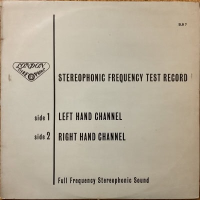 Stereophonic frequency test record