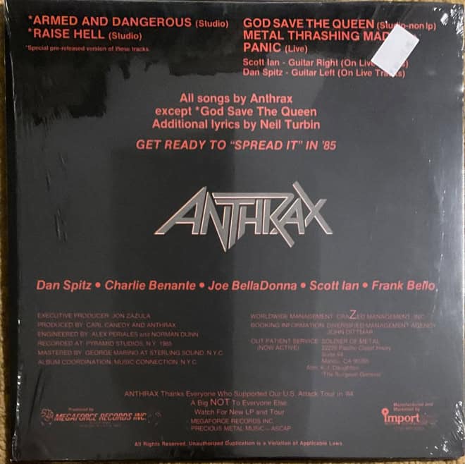 Anthrax ‎– Armed And Dangerous - imagine 2