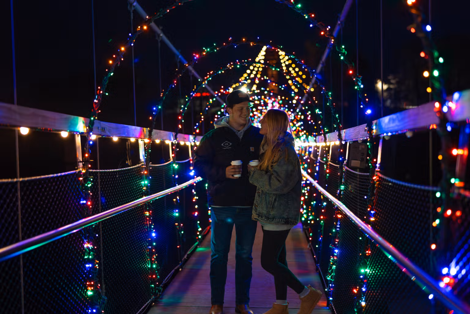 Skybrdge Michigan at Night