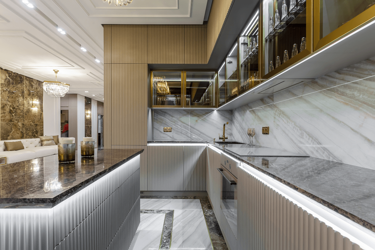 Luxury granite countertops for upscale kitchens and bathrooms
