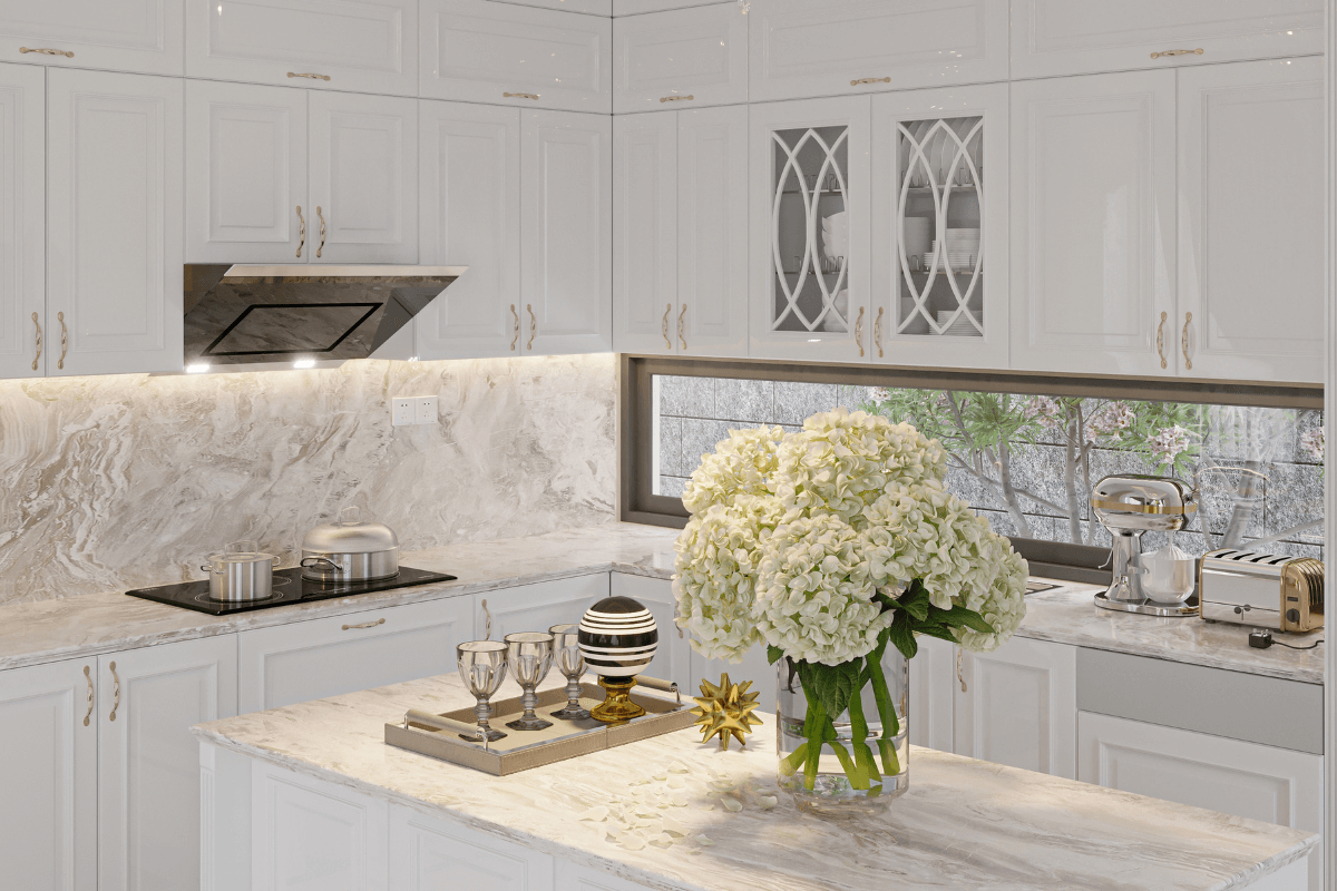 Premium marble countertops available in custom cuts