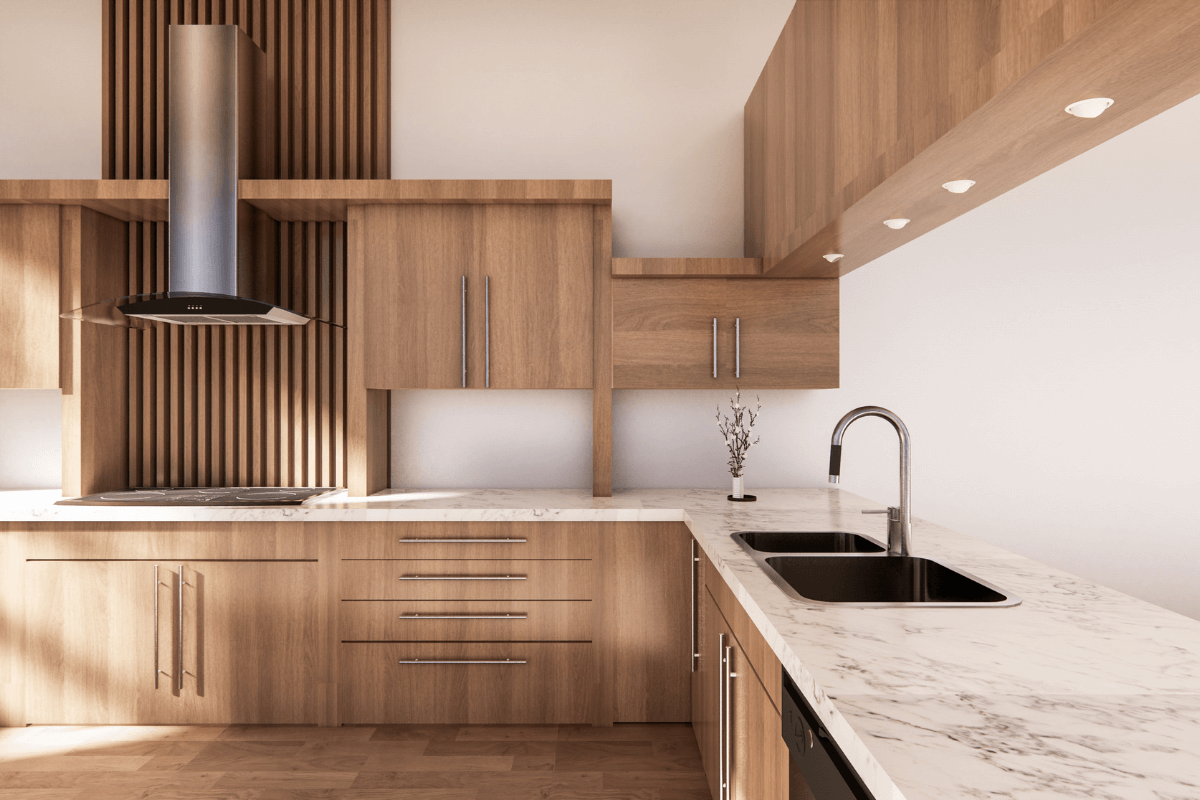 Sleek and modern quartz countertops for kitchens and bathrooms
