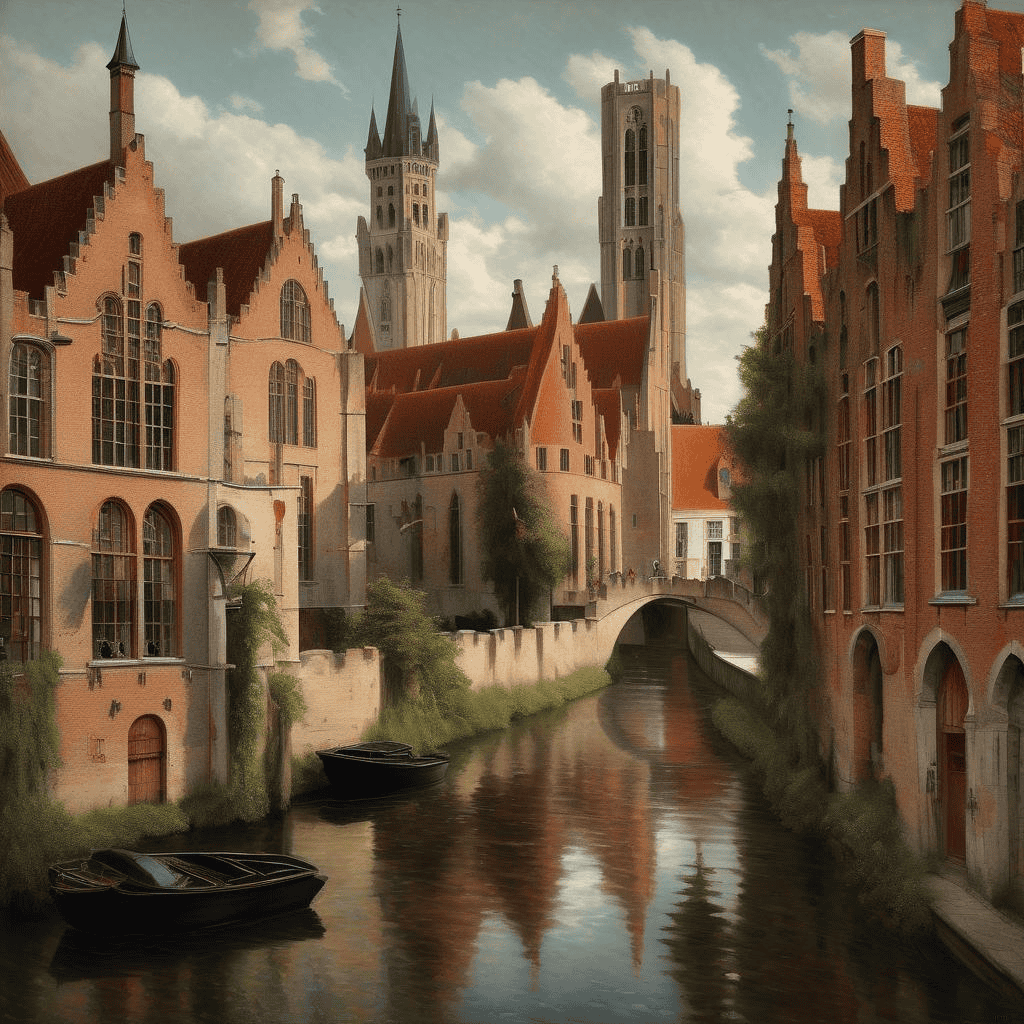 The Beguine Convent in Bruges – Gustave de Smet