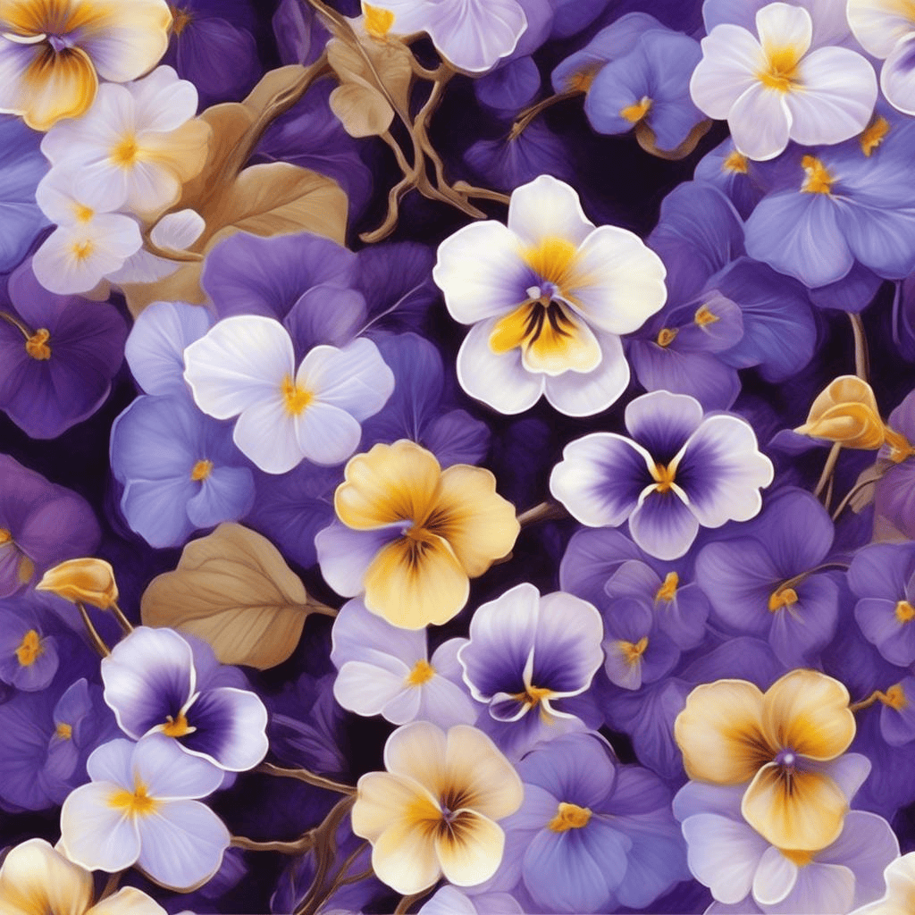Tricolor Violets. Greek Nypth Flower – Yulia Mamontova