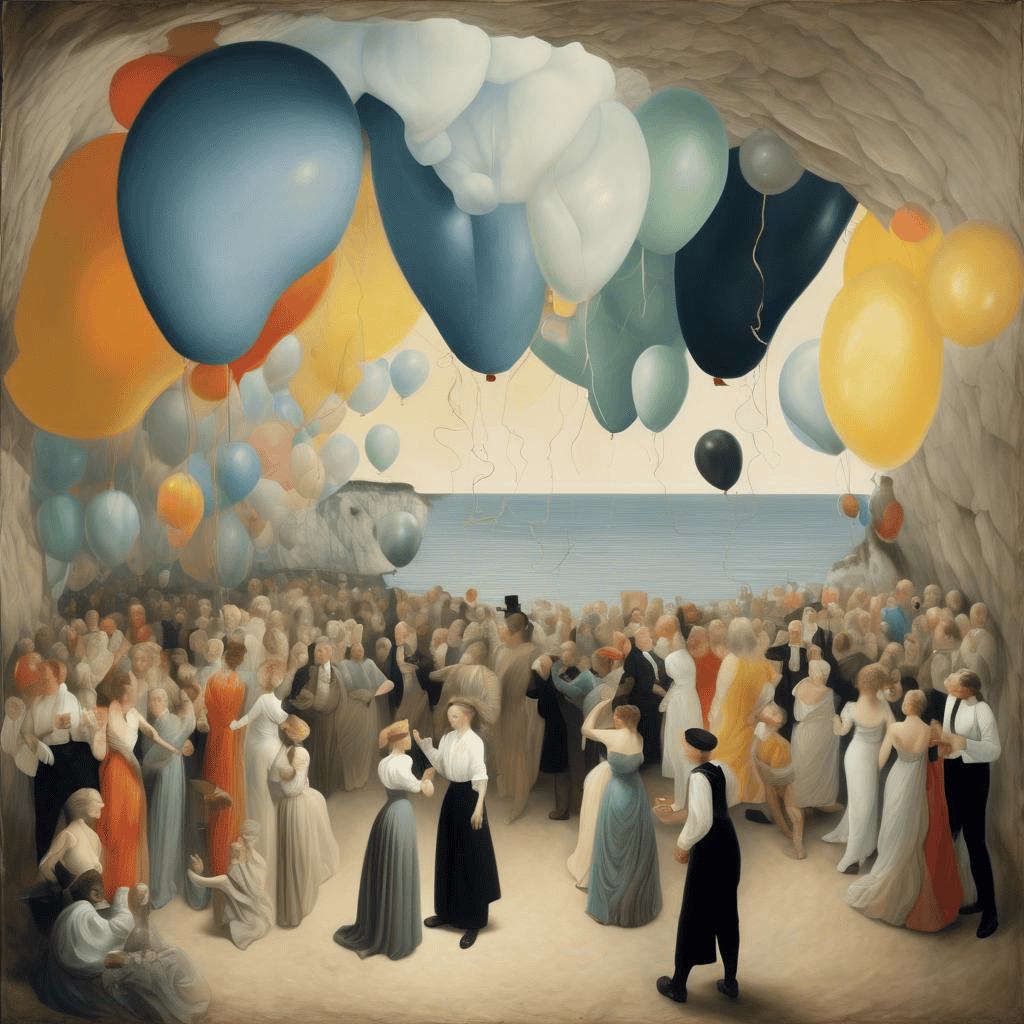 Party from Møns Klint – P. C. Skovgaard