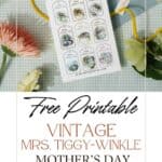 Mrs. Tiggy-Winkle Mother's Day Gift tags.