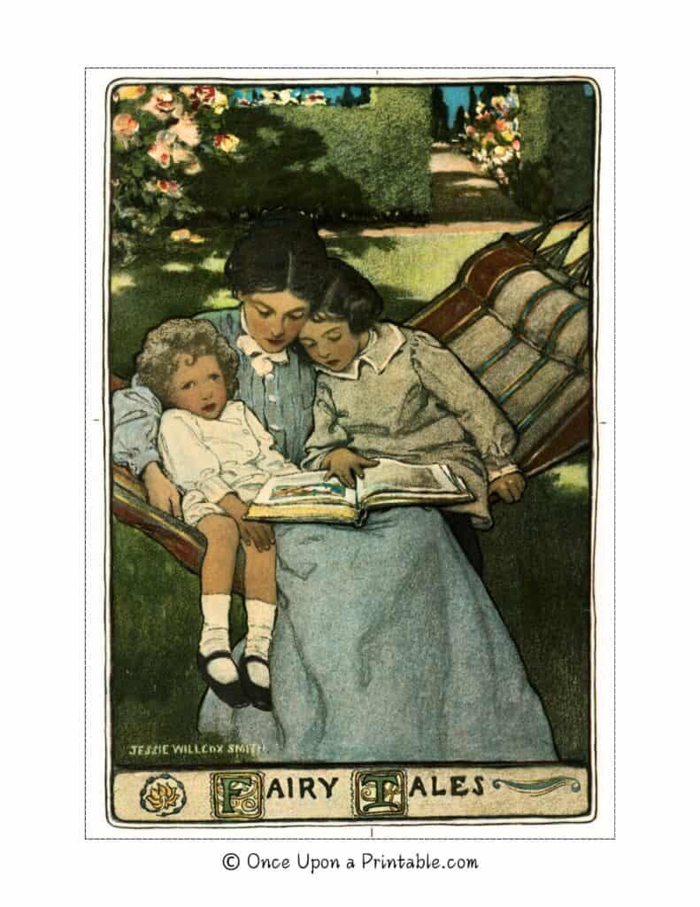 Illustrations of scenes of Motherhood by Jessie Willcox Smith.