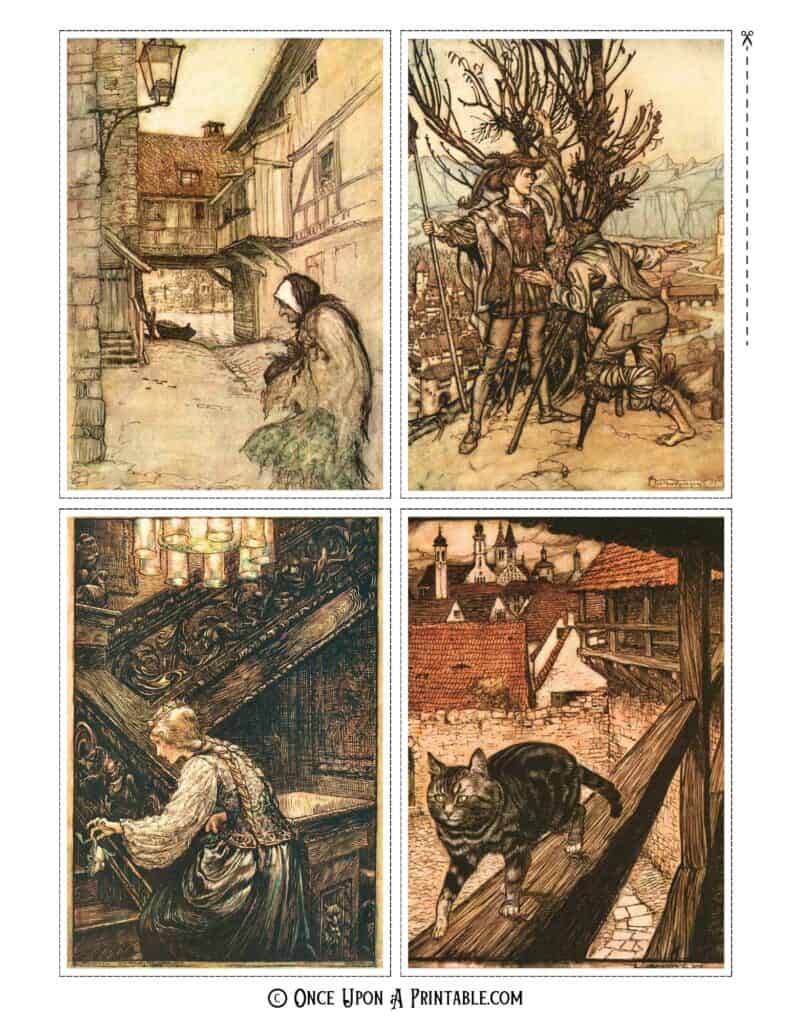 The Brother's Grimm illustrations by Arthur Rackham.