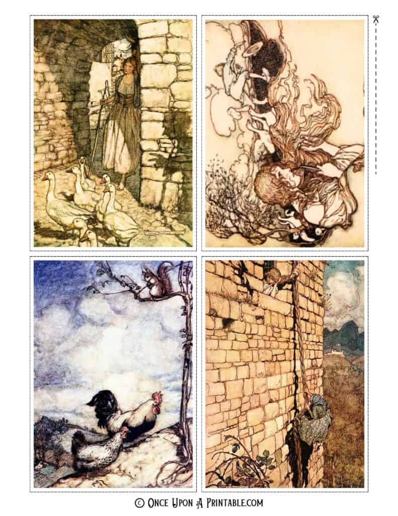 The Brother's Grimm illustrations by Arthur Rackham.