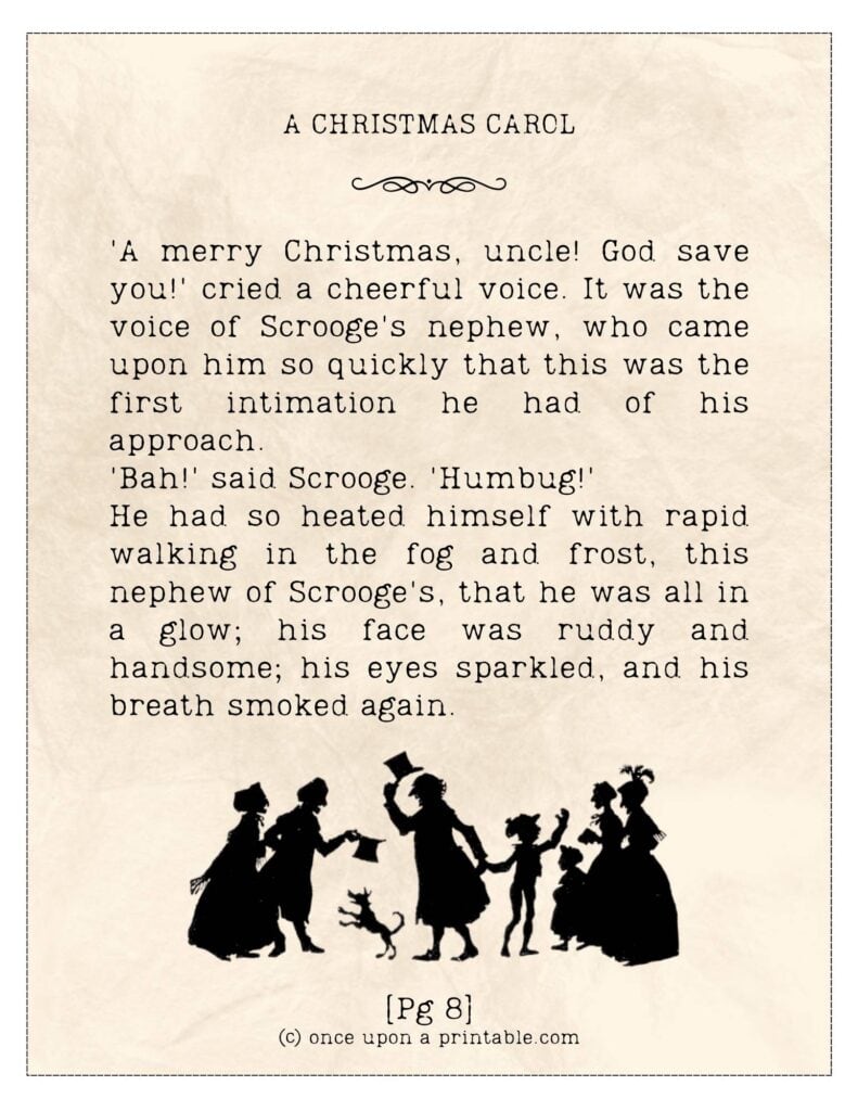 A christmas Carol wall art quotes.