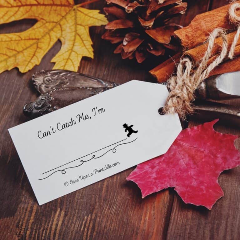 The Little Gingerbread vintage illustrated name tags.