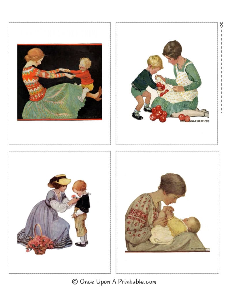 Jessie Willcox Smith illustrations of Mothers and children from the magazine Good Housekeeping.
