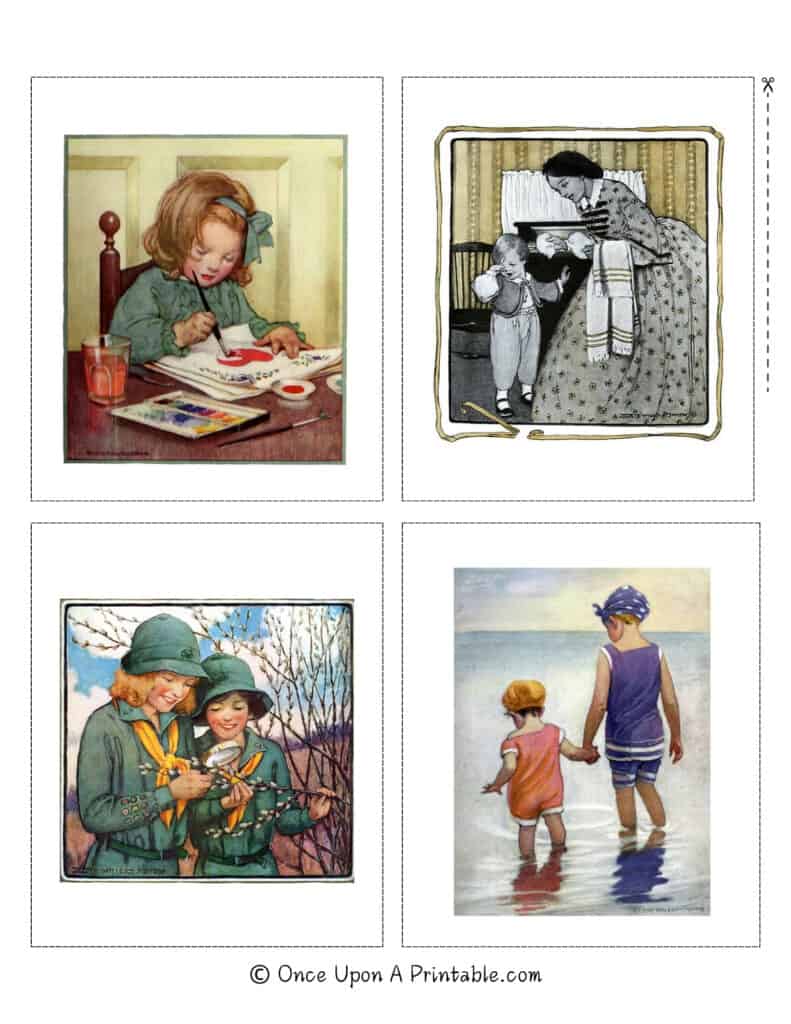 Jessie Willcox Smith illustrations of Mothers and children from the magazine Good Housekeeping.