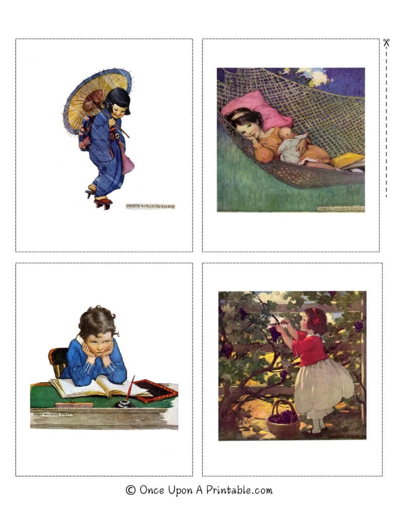Jessie Willcox Smith illustrations of Mothers and children from the magazine Good Housekeeping.