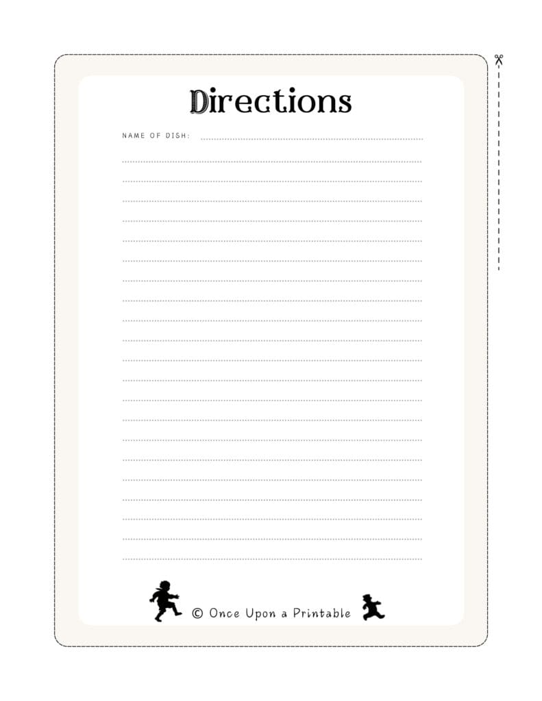 Gingerbread graphic illustrated recipe cards, black and white and watercolor.
