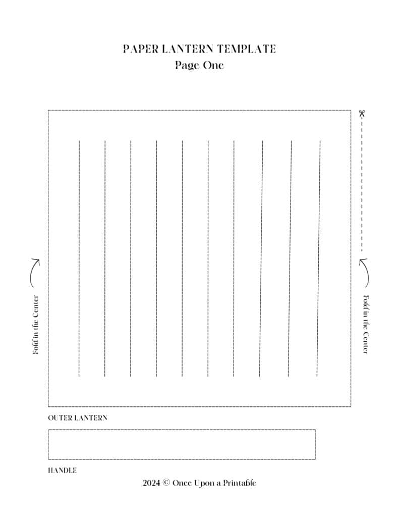 Blank chinese paper lantern template.