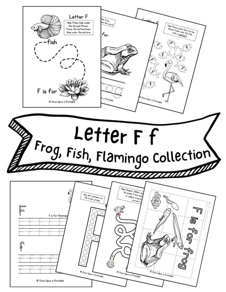 Letter F Unit Study Worksheets (Free Printables) - Once Upon A Printable