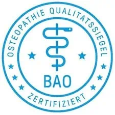 BAO Verband Siegel Logo Bundesarbeitsgemeinschaft für Osteopathie in Pinnow bei Schwerin