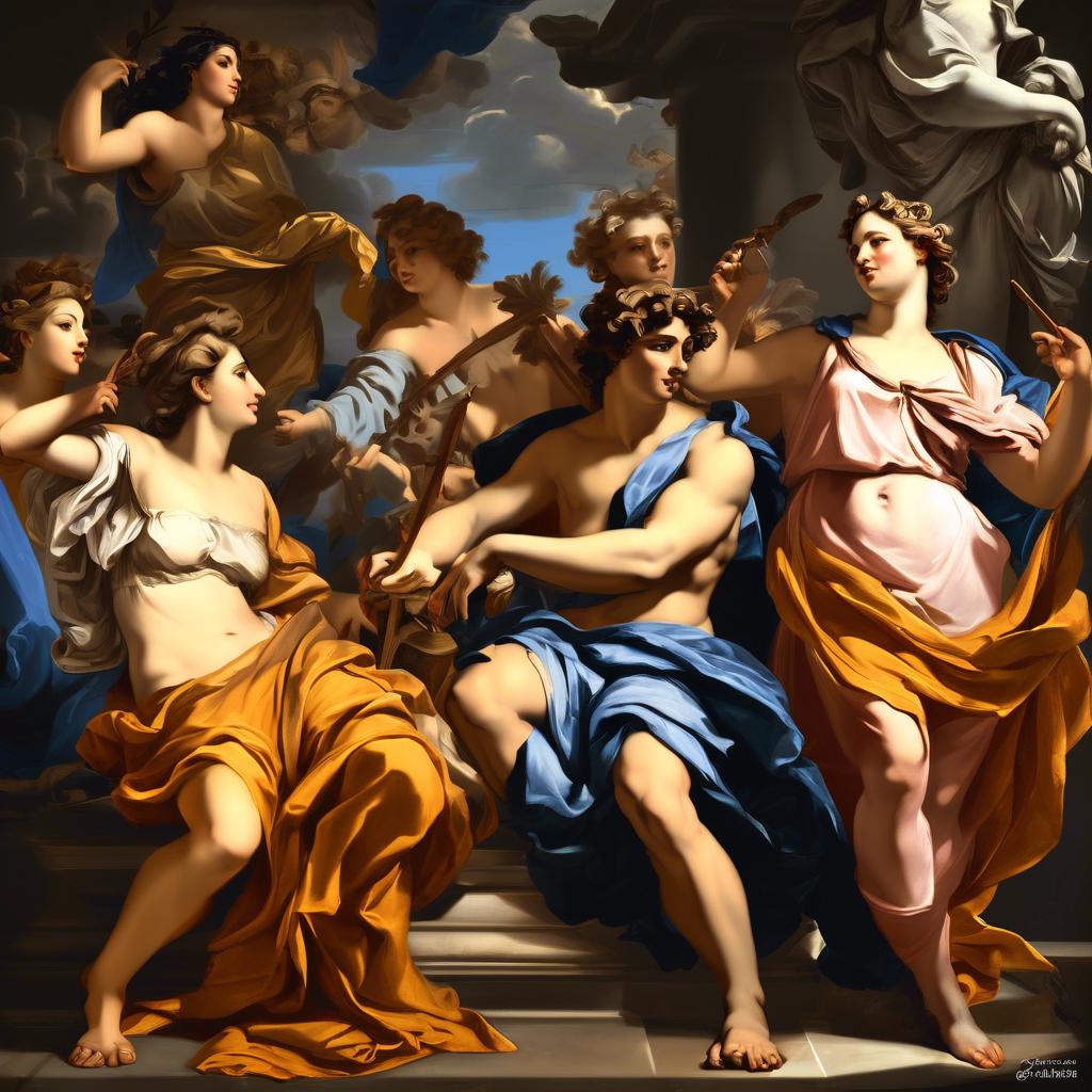 Η σύμβολη του Άπολλωνα στην τέχνη του Simon Vouet