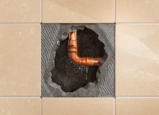 Identifying hidden water leaks behind walls