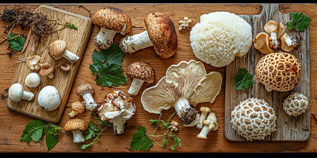 grzyby adaptogenne, Lion's Mane, Reishi, Cordyceps, zdrowie i wellness, odporność, suplementy diety, adaptogeny, grzyby lecznicze, naturalne superfoods