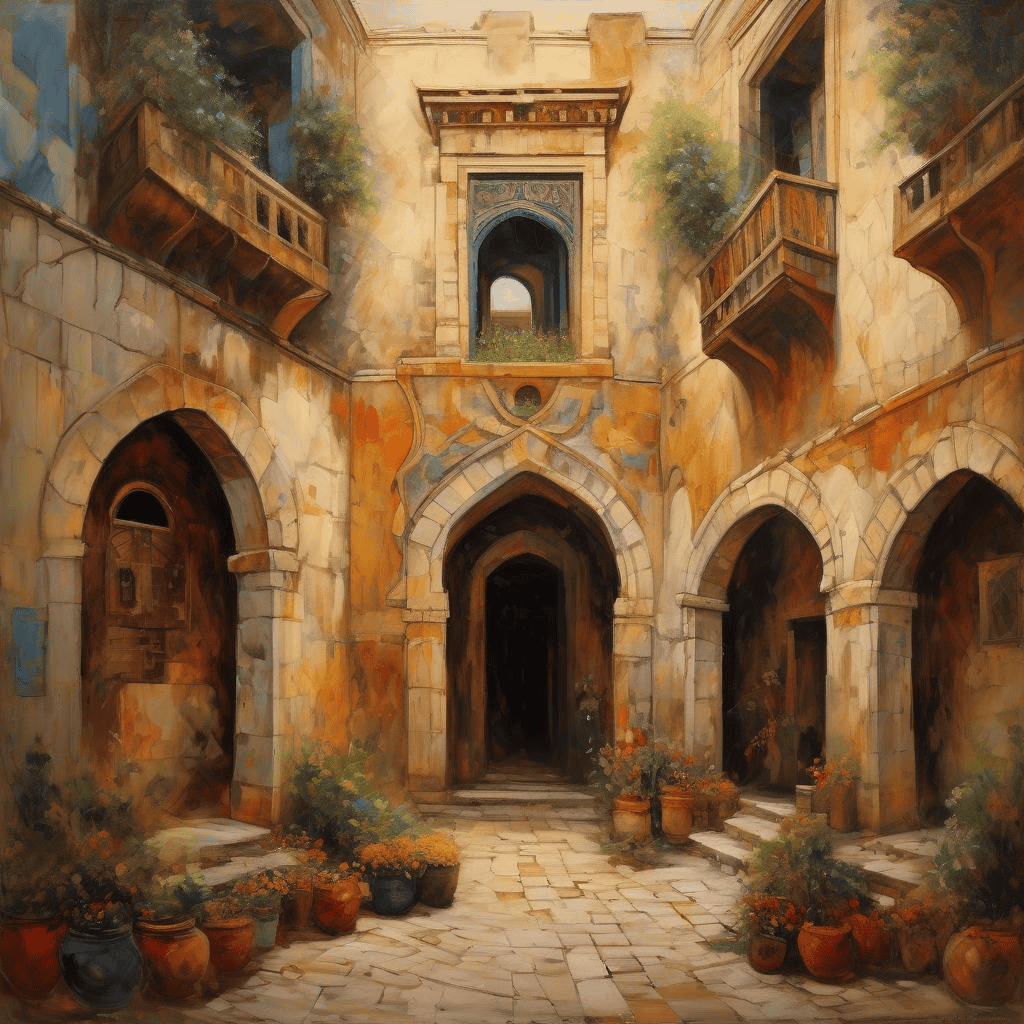 Courtyard in Nork – Gohar Fermanyan