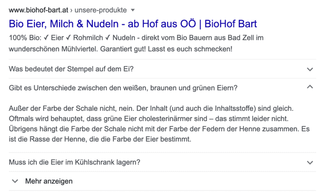Biohof Bart Suchmaschinenoptimierung