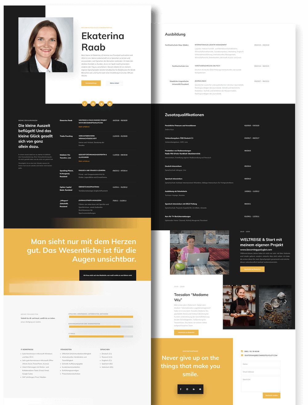 Becomingpolyglot Ekaterina Raab Webdesign Raabauke