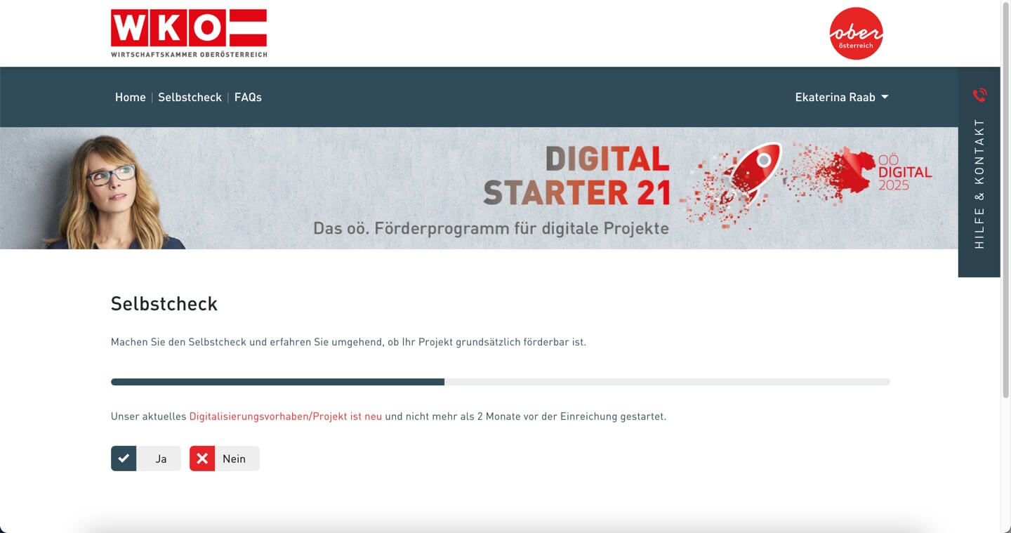 Digital Starter 21 Selbstcheck WKO