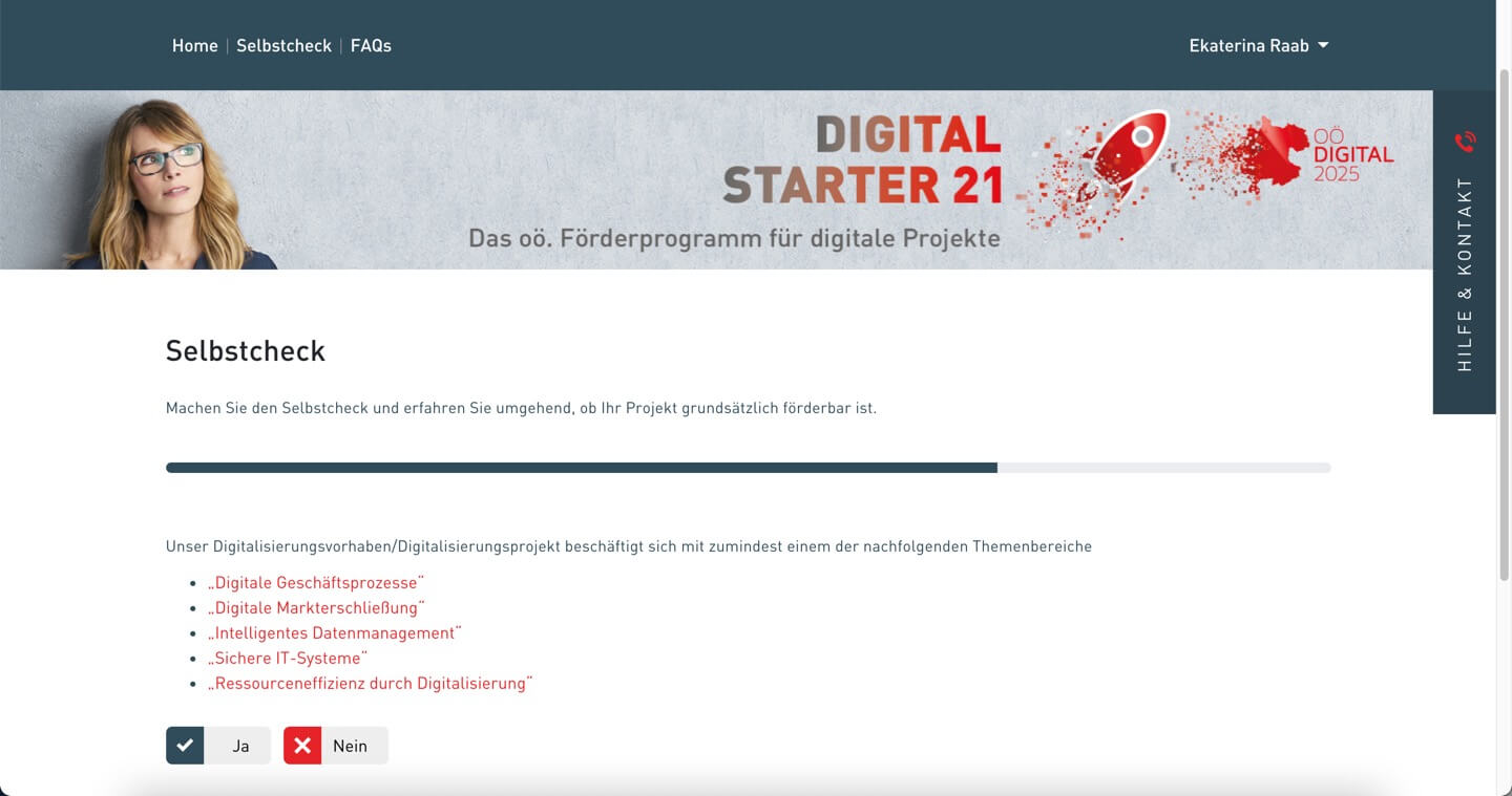 Digital Starter 21 Selbstcheck WKO