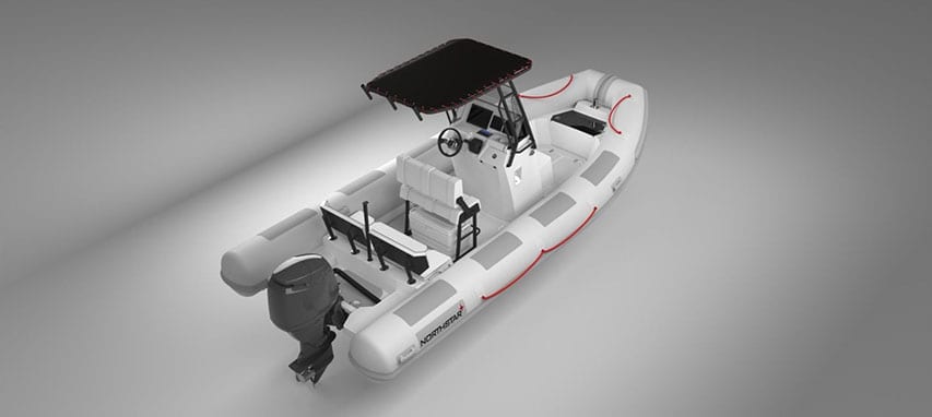 NorthStar RIBs' All New Vega 5.8 Model Rendering @ RIBs ONLY - Home of the Rigid Inflatable Boat