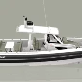 Zodiac X10CC Official Reveal 2024 side view @ RIBs ONLY - Home of the Rigid Inflatable Boat
