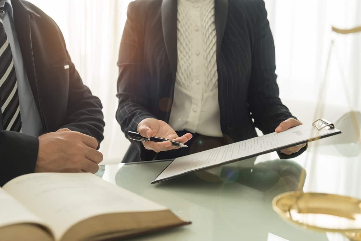 lawyer and client