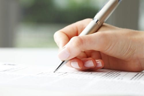 writing on paper