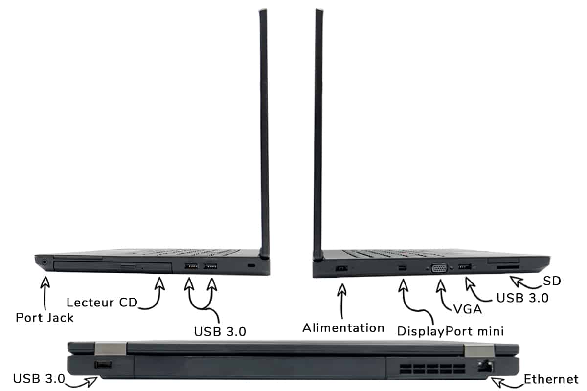 Lenovo ThinkPad L560 - Connectiques