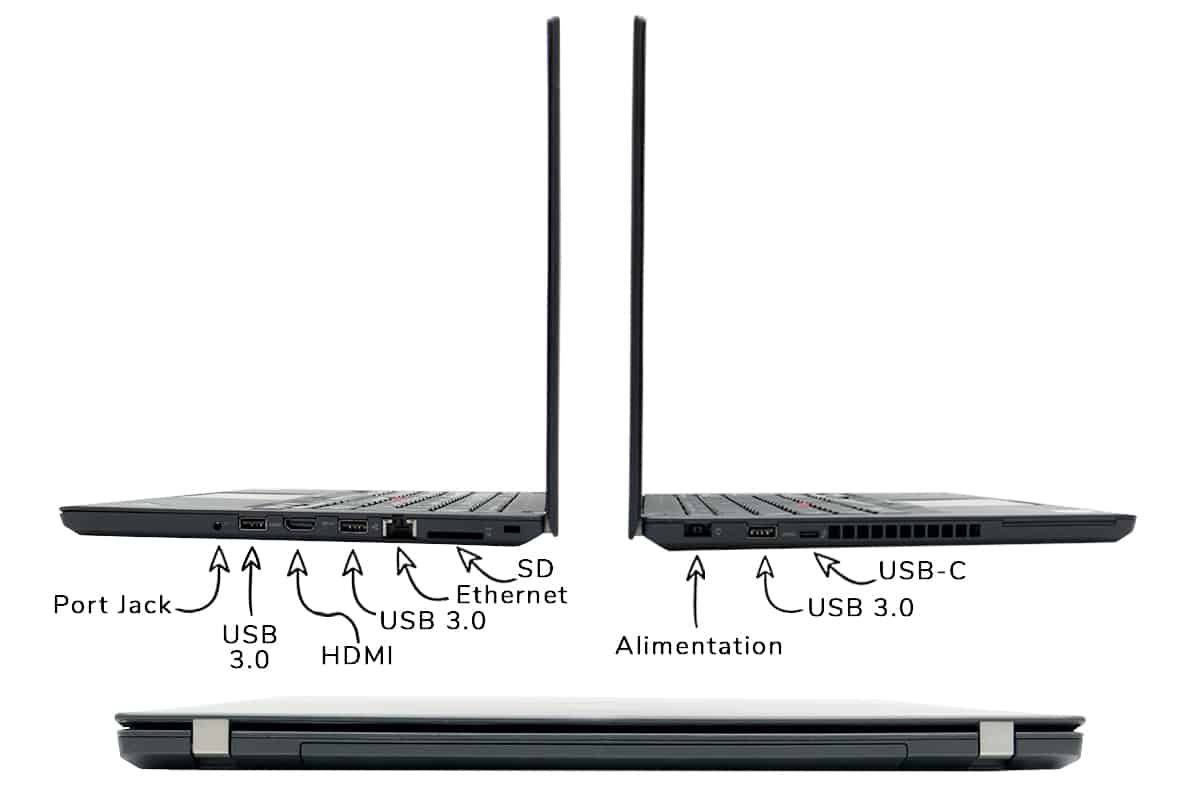 Lenovo ThinkPad T470 - Connectiques